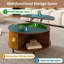Storage Coffee Table, Walnut Living Room Table