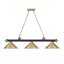 Luminaire suspendu linéaire 3 lumières Annaleisa-62758324-62758325