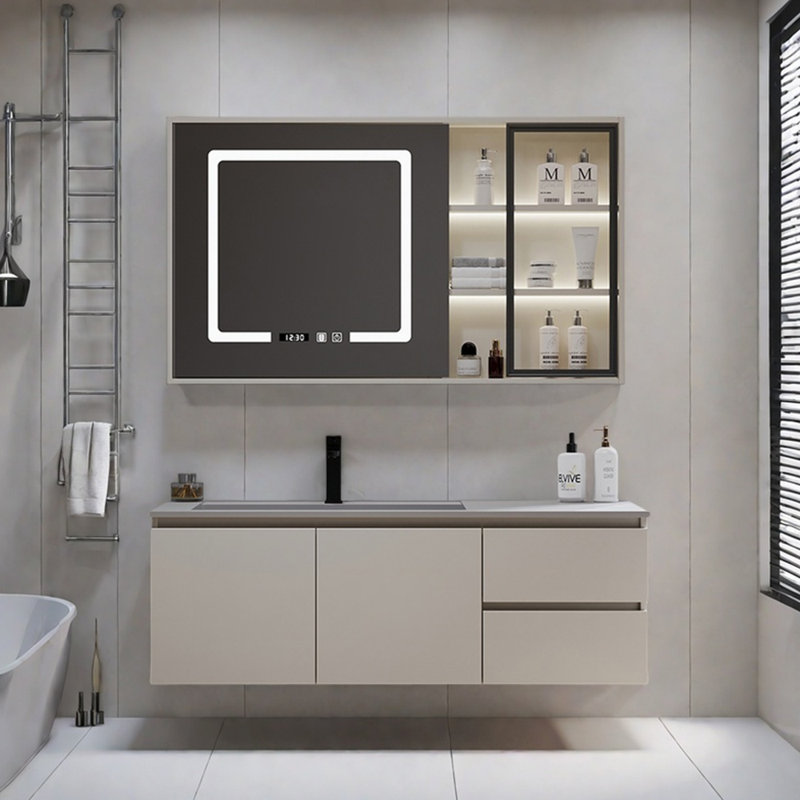 Light luxury style simple bathroom cabinet