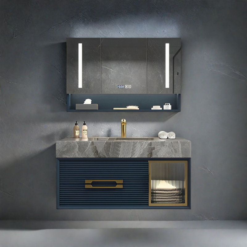 Simple modern smart bathroom cabinet