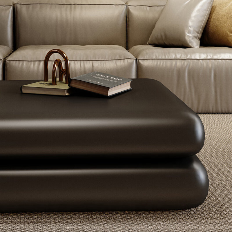 Pittman Coffee Table, 13.7" H x 31.5" L x 31.5" W, Black