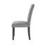 Table de salle à manger grise Dahiris et (4) chaises de salle à manger grises
