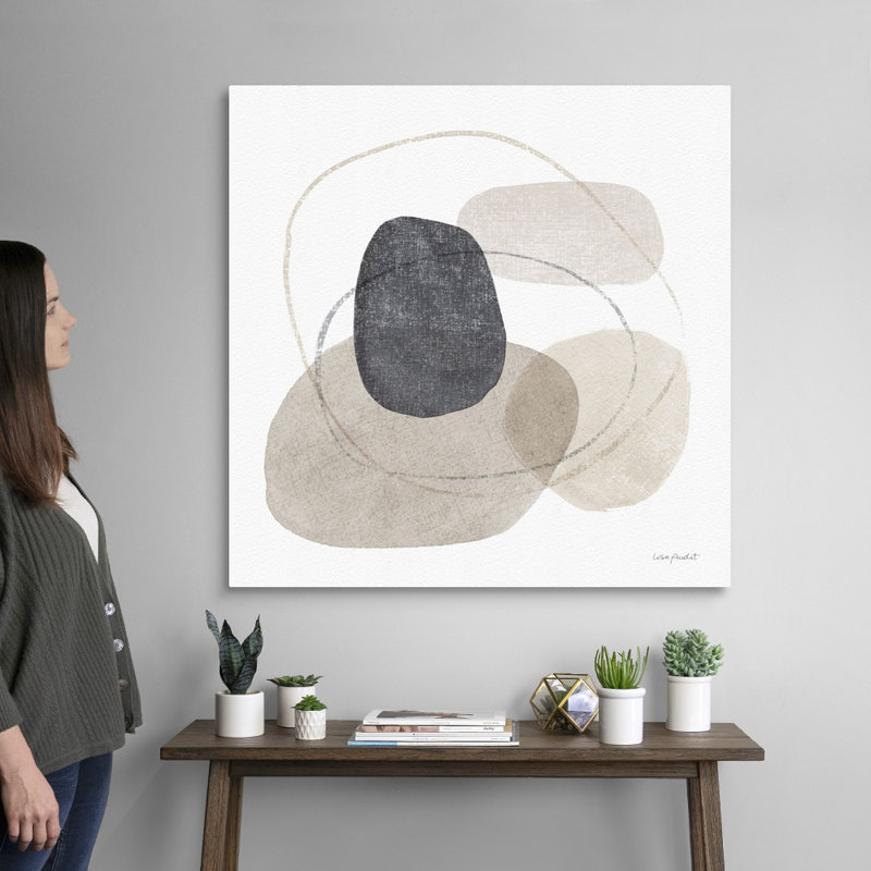 «Think Neutral 10» par Lisa Audit - Peinture sur toile, Toile tendue, H 36 po x l 36 po, Sans cadre