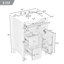 Meuble-lavabo moderne avec lavabo en céramique, plusieurs tiroirs de rangement et tablette réglable-1320194891