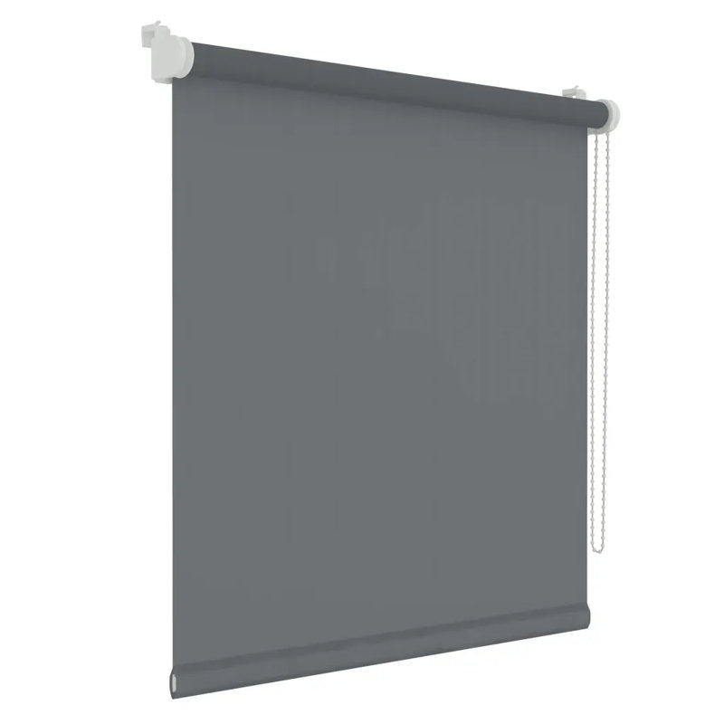 Decosol Roller Blinds Mini Translucent Uni, 42cm W x 160cm L, White gray