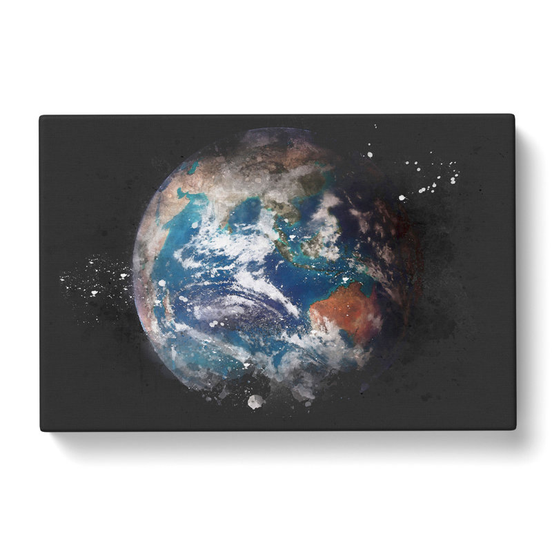 Beautiful View Of Earth - Wrapped Canvas Painting, 50cm H x 76cm W x 3cm D
