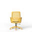 Chaise de bureau ergonomique jaune en maille, chaise de travail réglable en hauteur avec accoudoirs intégrés, chaise de bureau pour le télétravail-1798892701