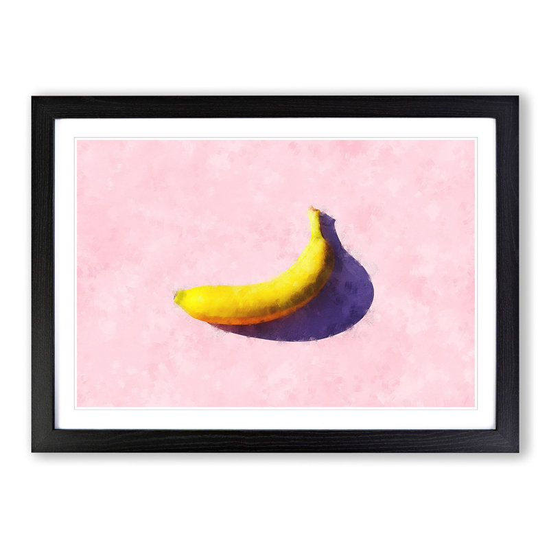 The Banana - Picture Frame Painting Print, Black Framed, 24cm H x 33cm W x 2cm D