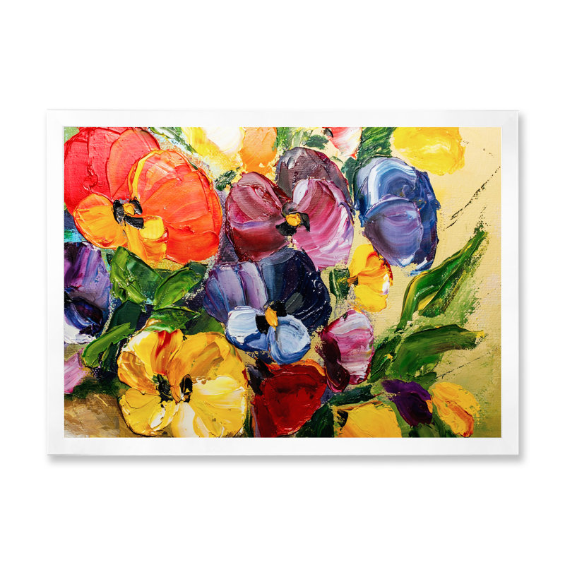 Fleurs du soleil VI - Reproduction de photo sur toile, H 24 po x l 36 po x P 1 po, Cadre photo blanc