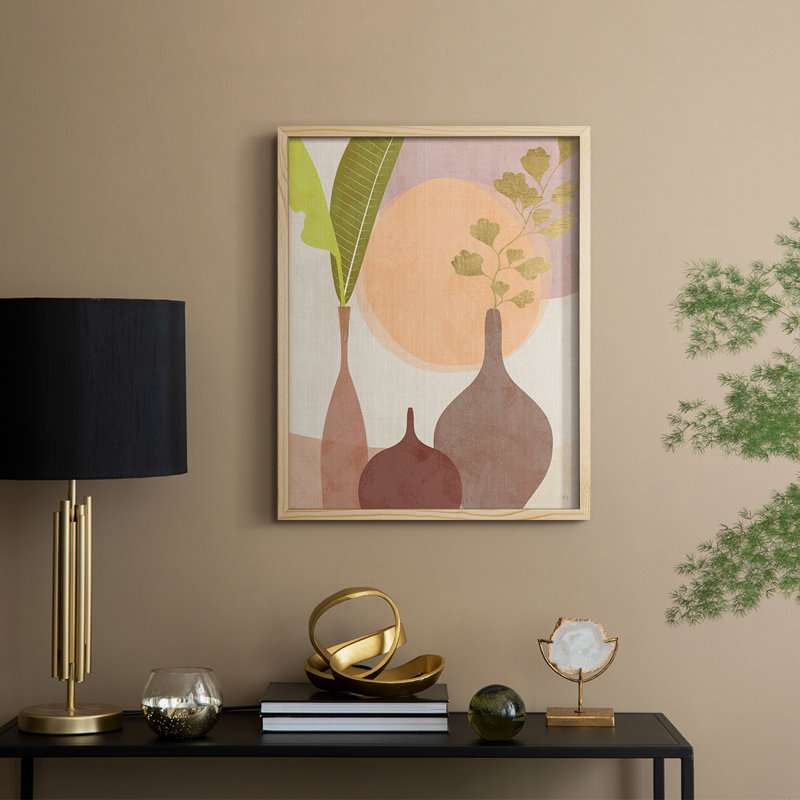 Rhodes I, reproduction encadrée - bois massif, Naturel, H 11 po x l 9 po