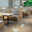 Banc rembourré en similicuir Light Luxury