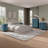 Small Accent Cabinet With Single Door, Storage Cabinet With Adjustable Shelf, Sideboard Buffet For Living room, Dining Room, Blue-784159862