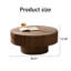 Table basse ronde, design rétro pour le salon et le bureau, durable et élégante