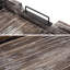 50.8 cm Solid Wood Ottoman Serving Tray
