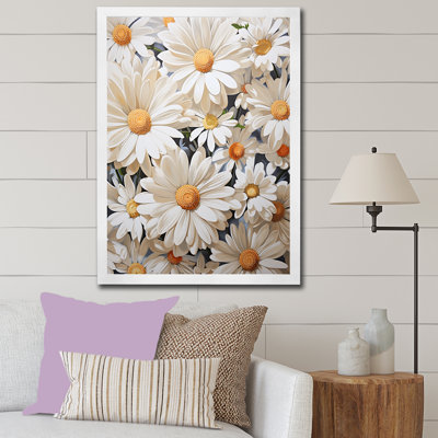 " White Daisy Blooming Elegance "