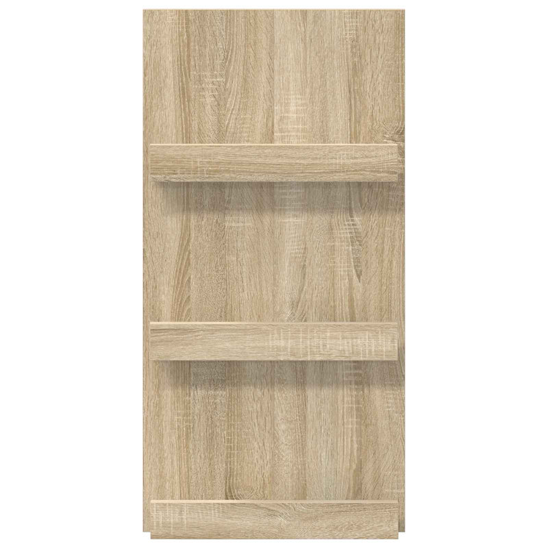 Wood Free Standing Magazine Rack, Beige