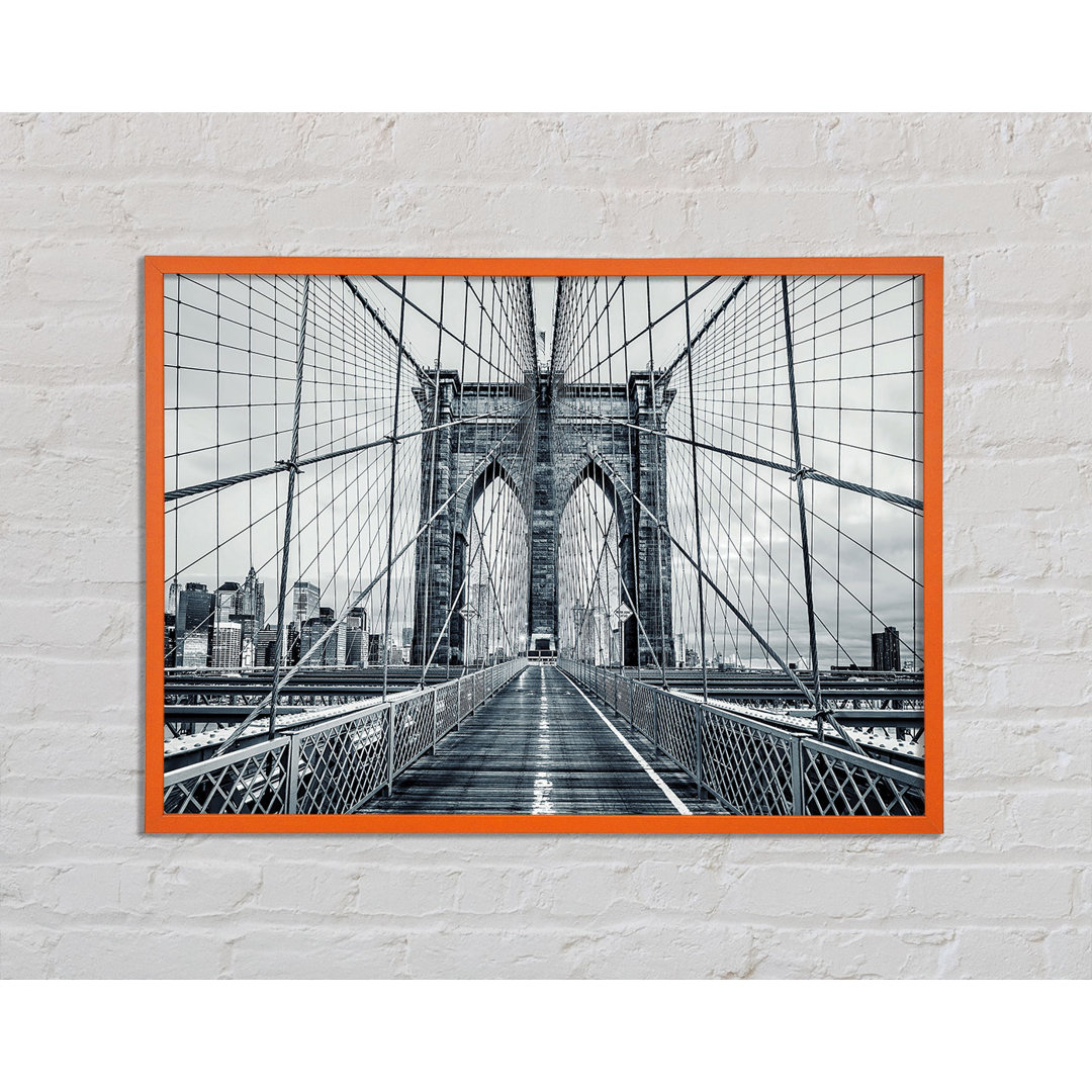 Anett Silver Brooklyn Bridge - Einzelner Bilderrahmen Kunstdrucke