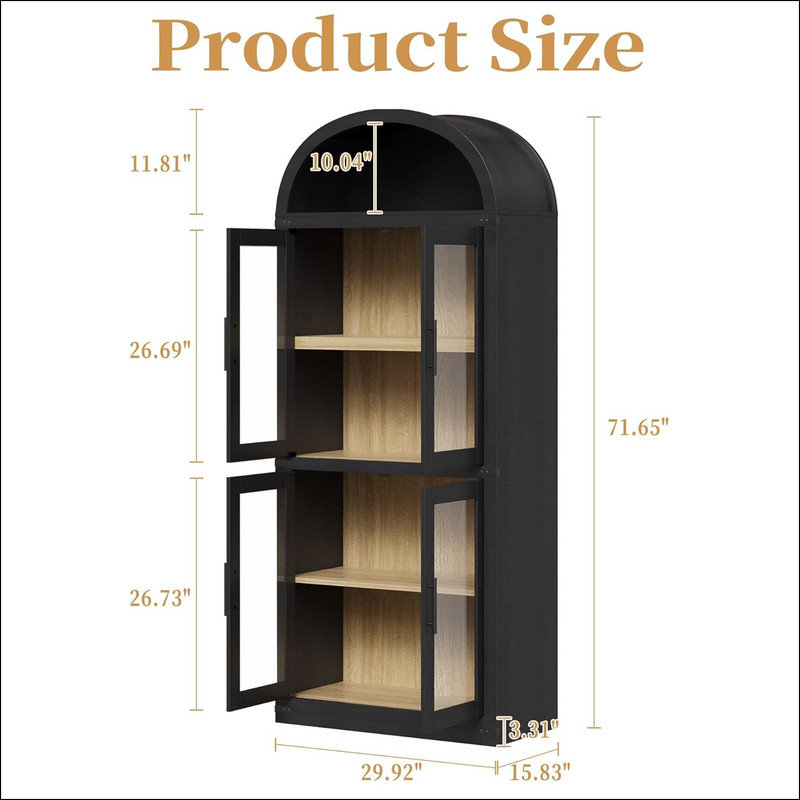 182cm H x 76cm W Standard Bookcase