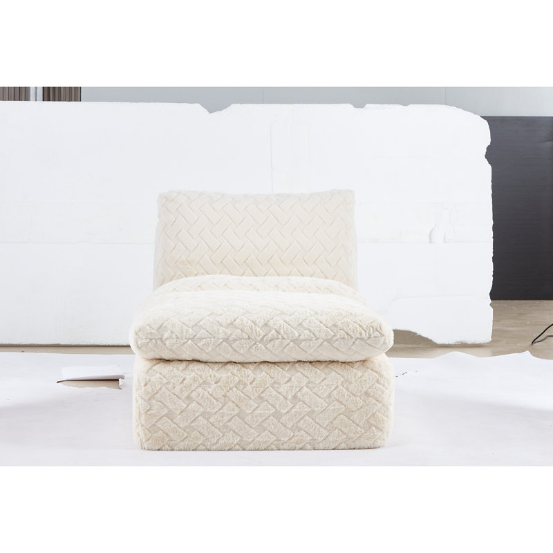 Foyer ergonomique pivotant, avec compression complète, velours côtelé blanc, largeur de 33,63 po, forme de compression confortable pour la zone de lecture, hauteur 34,61 po, tissu doux et doux pour la peau