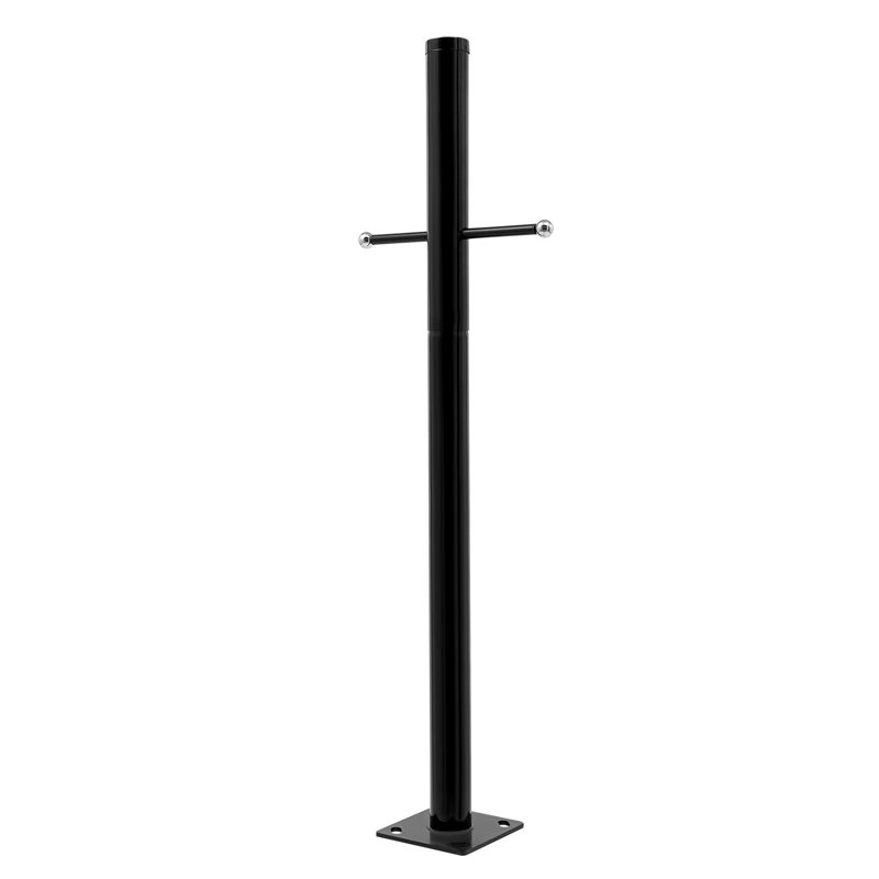 Outdoor Lamp Post With Cross Arm, Split Street Light Pole, Outdoor Lamp Post For Driveway, Pathways, Front Yard
