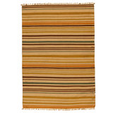 Hand Knotted Wool Area Rug in Multi