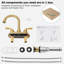 Centerset 2-handle Bathroom Faucet with Drain Assembly-55809706