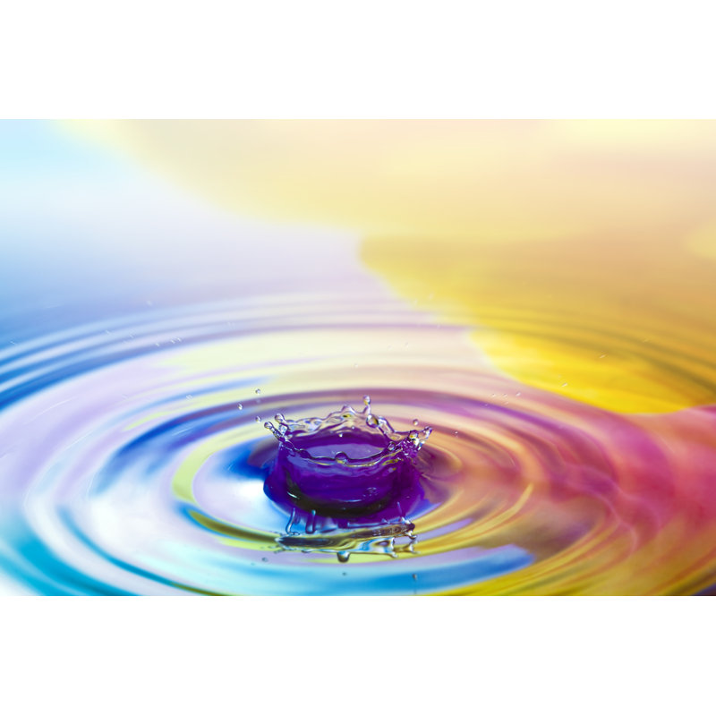 Water Splash by Mordolff - Wrapped Canvas Print, 61cm H x 91cm W x 3.8cm D