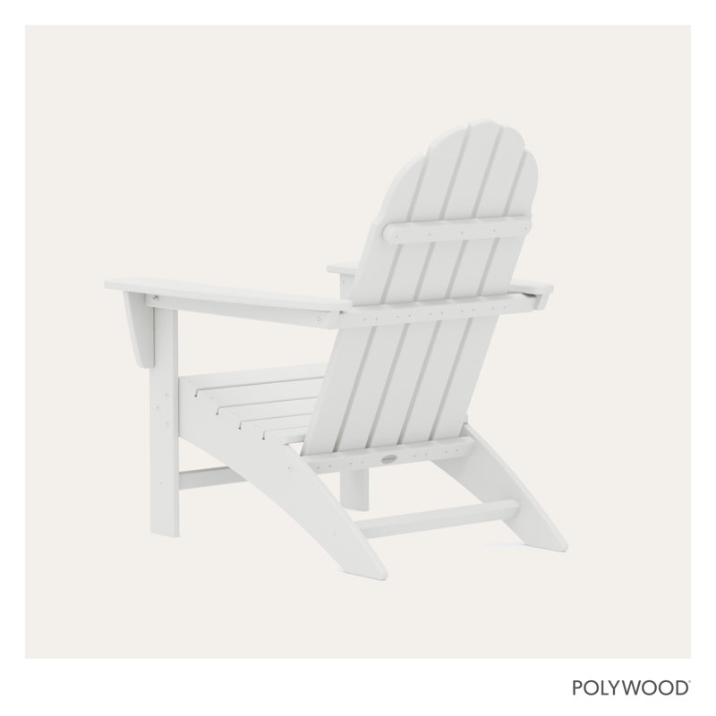 POLYWOOD Vineyard Adirondack Chair, White