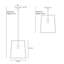 Luminaire suspendu géométrique de style lanterne 1 lumière