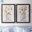 Mini Bouquet I - Ensemble de 2 peintures sur toile encadrées-764017706-764017708