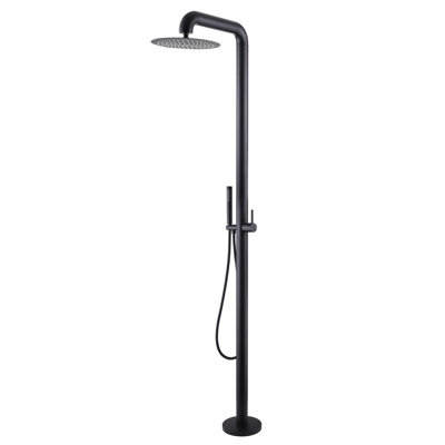 84.26"" H Temperature Controlled Stainless Steel Free Standing Outdoor Shower -  Designer Collection, DCJK0157