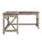 Lavish Home L-Shaped Computer Desk with X-Pattern Legs, Light Gray-1678561770