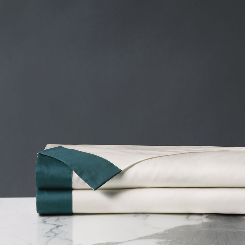 Izaro Egyptian Cotton Sateen Flat Sheet, Twin Flat Sheet