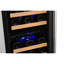 Smith & Hanks Dual Zone 15'' 32 Bottle Wine Refrigerator with Reversible Door