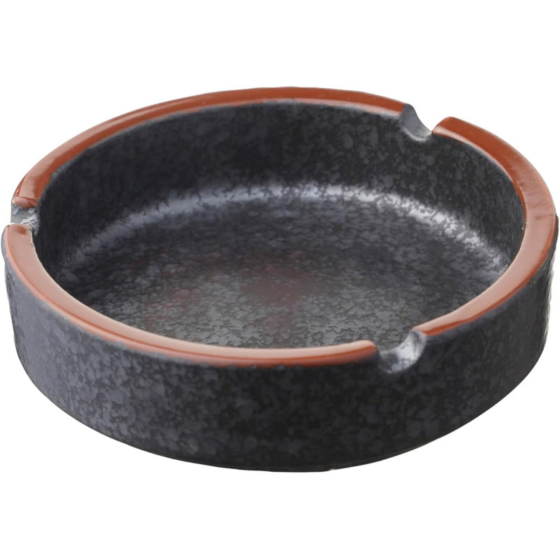 Cendrier en céramique Lava Black