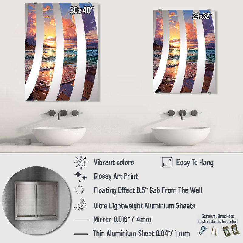 Miroir Baho, 32 po x 24 po