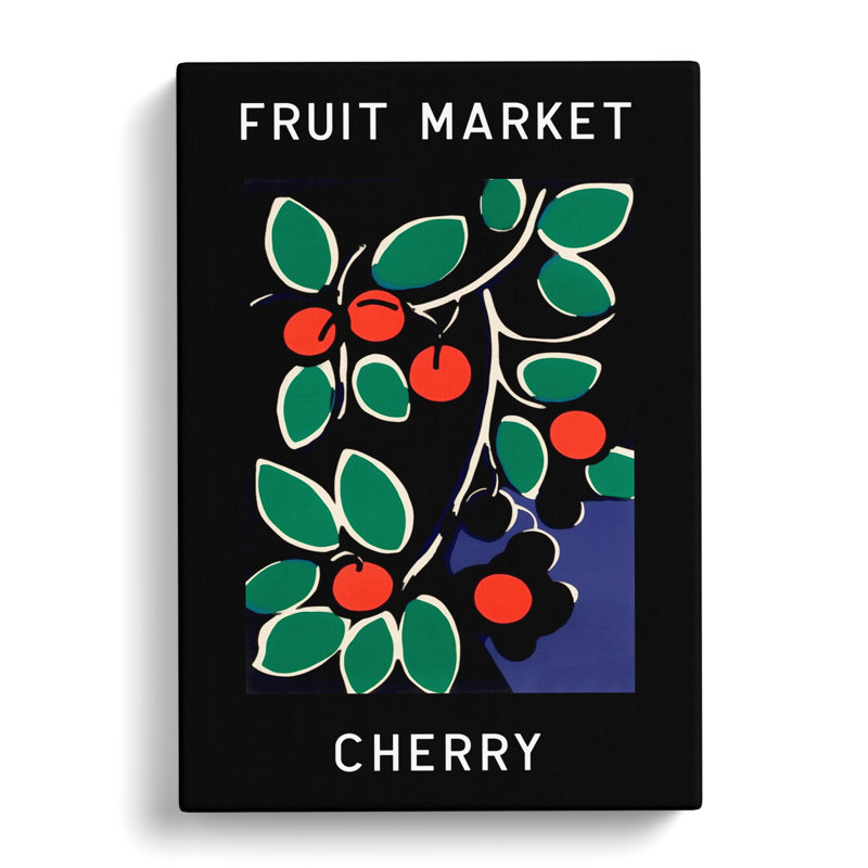 Fruit Market Exhibition Cherry Vol.2 - Wrapped Canvas, 60cm H x 40cm W x 3cm D