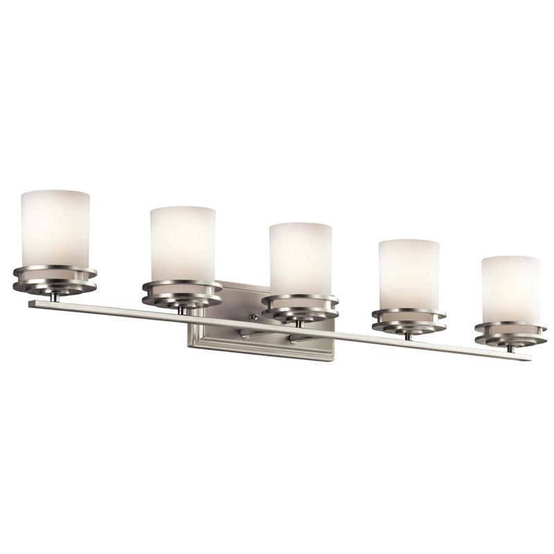 Hendrik 43" Brushed Nickel 5-Light Bathroom Vanity Light