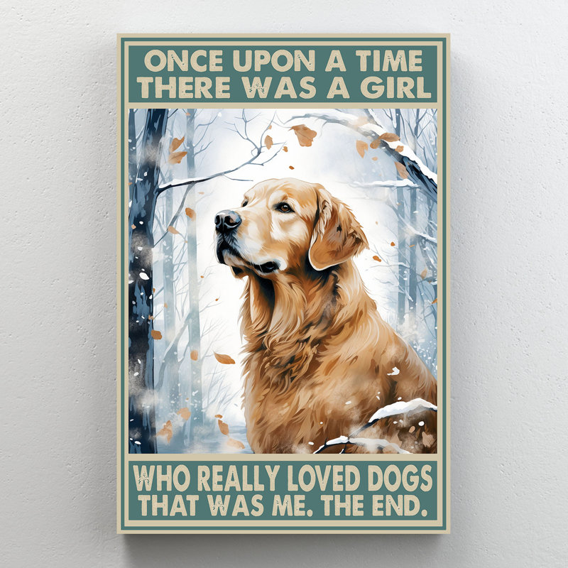 Une fille qui aimait les chiens, toile tendue sur toile, H 14 po x l 11 po x P 2 po
