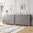 7 Drawer Dresser with Metal Knobs, 53.9" Wide Wooden Double Storage Chest for Bedroom Entryway-465888198