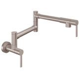 Pot Filler - Dual Handle Wall Mount - Contemporary