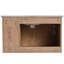 Meuble-lavabo moderne avec lavabo en céramique. 30 po. Porte à fermeture en douceur. Couleur imitation chêne. Fabrication en contreplaqué mural 30 po. Style armoire. Base
