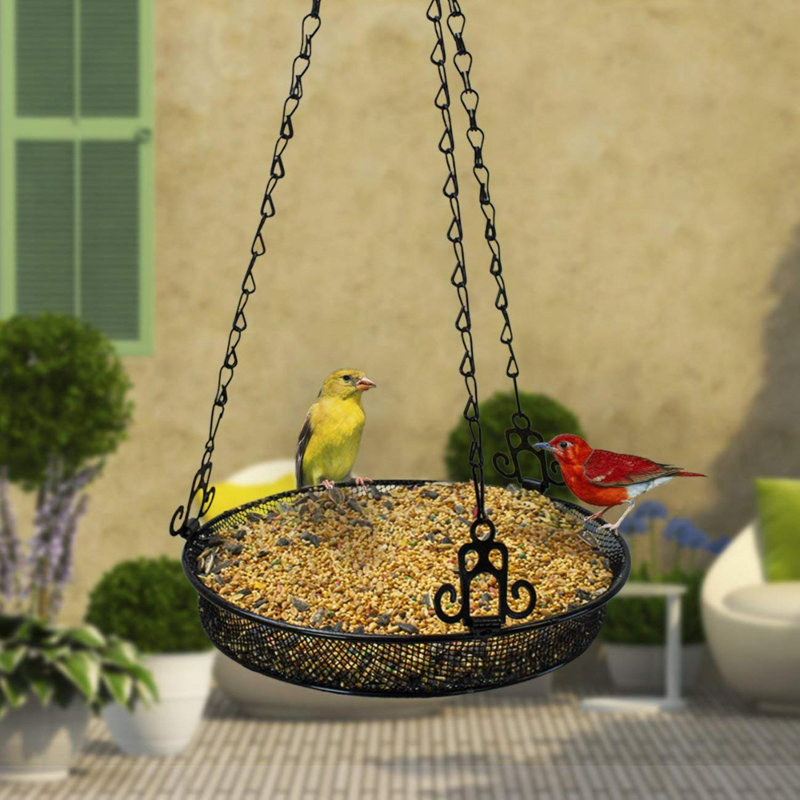 Mangeoire à oiseaux en métal