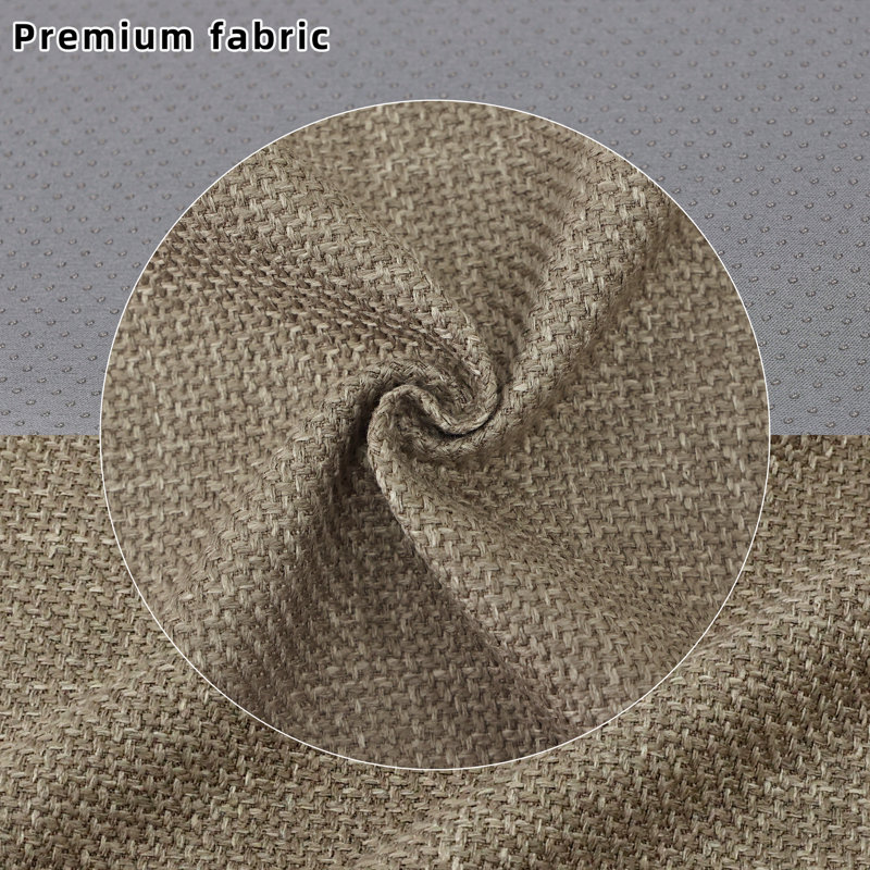 Coussin de chaise d'intérieur 1,5 po, Mélange de polyester brun
