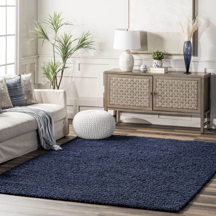 Assar Handmade Tufted Ink Area Rug