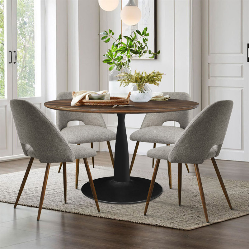 Aunnika 4 - Person Pedestal Dining Set, Gray