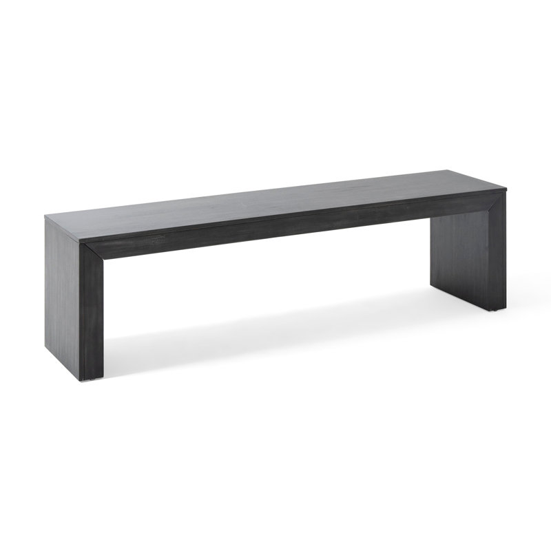 Acacia Wood Dining Bench, 18" H x 63" W x 15" D