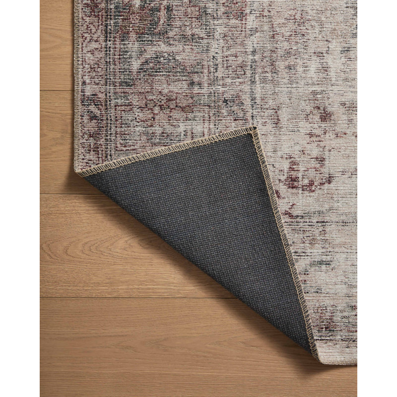 Amber Lewis x Loloi Georgie Lagoon / Beige Area Rug, Runner 3' x 12'