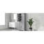 Armoire de salle de bain grise - spacieuse, 1 tablette réglable, armoire basculante en finition, plusieurs compartiments-977729297-977729303