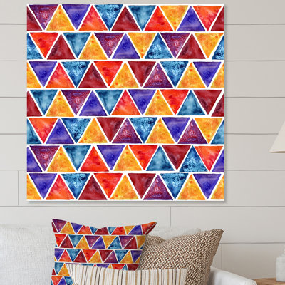 Œuvre d'art sur toile à motif abstrait coloré